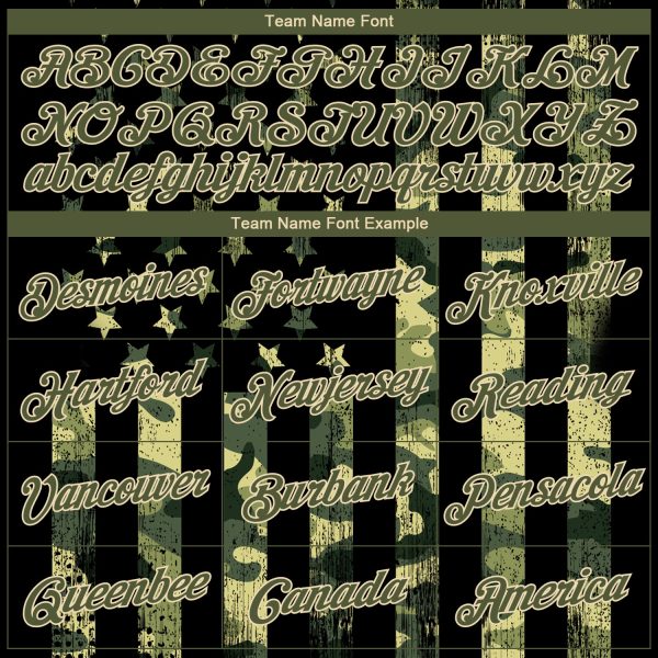 Custom Camo Olive-Cream 3D American Flag Fashion Performance Salute To Service T-Shirt - Image 3
