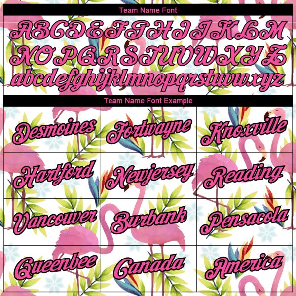 Custom White Pink-Black 3D Pattern Design Tropical Hawaii Flamingo Performance T-Shirt - Image 3