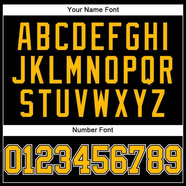 Custom Black Gold-White Authentic Baseball Jersey - Image 5